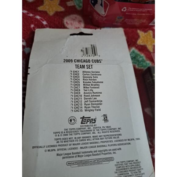 Chicago Cubs Lot Playing Cards, Puzzle and Trading Cards - Picture 6 of 8